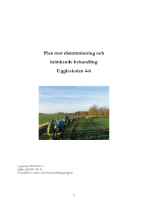 Plan mot diskriminering och kränkande behandling Uggleskolan 4-6