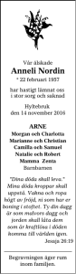 Anneli Nordin - Familjesidan