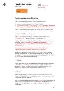 Avtal om uppdragsutbildning