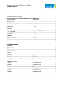 Rapport avseende trafikuppdrag utfört av Räddningstjänst