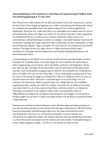 Ledarskap och organisering för hållbar hälsa och arbetsengagemang