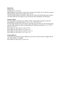 Spelsystem: