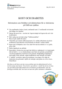 kost och diabetes