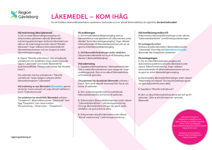 Läkemedel – Kom ihåg