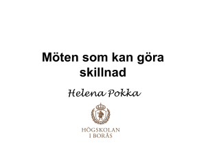 Möten som kan göra skillnad