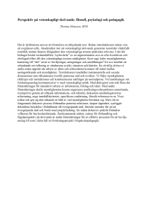 Perspektiv på vetenskapligt skrivande: filosofi, psykologi och