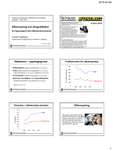 Eftersupning och drograttfylleri Rättskemi