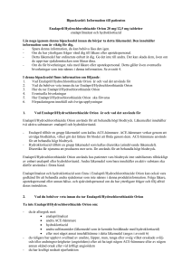 3. Hur du tar Enalapril/Hydrochlorothiazide Orion