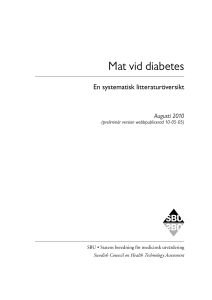 Mat vid diabetes