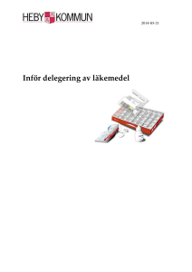 Checklista inför delegering av läkemedel