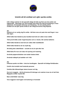 Undvika smitta