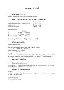 Rehydrex med glucos 25 mg per ml solution for infusion SmPC