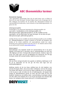 ABC Ekonomiska termer
