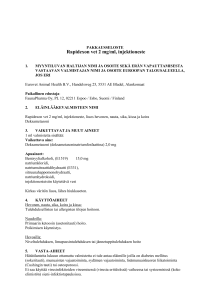 Rapidexon vet 2 mg/ml, injektioneste
