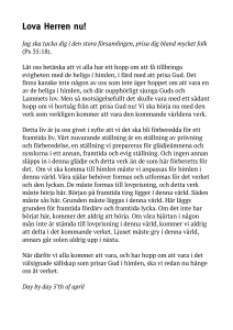 Lova Herren nu!