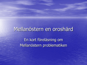 Mellanöstern en oroshärd