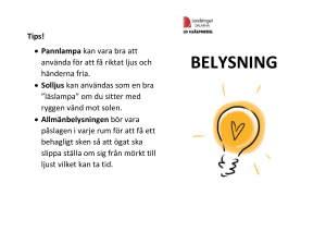 Belysning