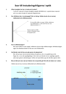 Svar till Instuderingsfrågorna i optik