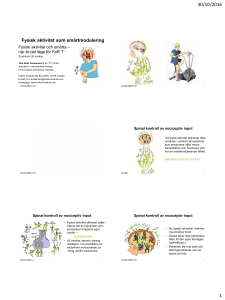 Fysisk aktivitet som smärtmodulering