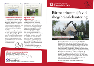 Bättre arbetsmiljö vid skogsbränslehantering