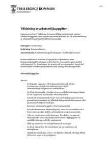 Tilldelning av arbetsmiljöuppgifter