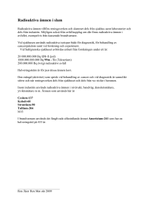 Radioaktiva mnen i slam