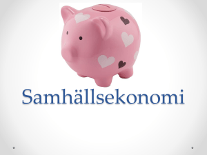Samhällsekonomi - SO