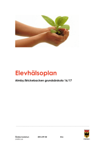 Elevhälsoplan - Örebro Kommun