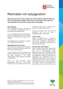 Markradon vid nybyggnation