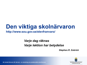 Problematisk elevfrånvaro – en statlig utredning