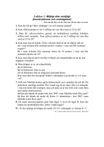 Möjligt eller omöjligt