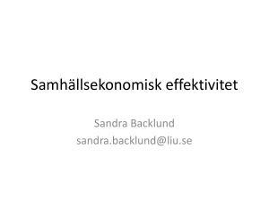 Samhällsekonomisk effektiviet