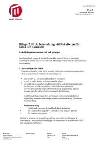 Bilaga 2 Arbetsordning