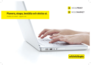 Planera, skapa, beställa och skicka ut.
