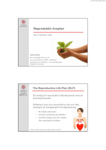 Reproduktiv livsplan