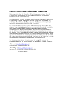 Utförligare projektbeskrivning