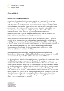 Pressmeddelande - Expertgruppen för Miljöstudier