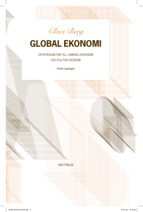 Claes Berg GLOBAL EKONOMI