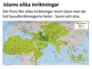 Islams olika inriktningar - Kristinas so-sida