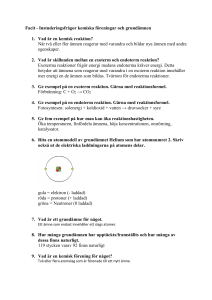 Facit - Instuderingsfrågor kemiska föreningar och