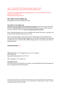 Om cellprovet du nyligen tog.
