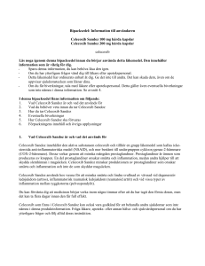 3. Hur du tar Celecoxib Sandoz