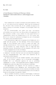 Nr 1422 - Riksdagens öppna data