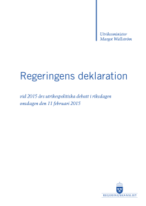 Regeringens deklaration