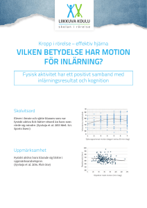 Vilken betydelse har motion för inlärning?