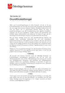 Grundförutsättningar