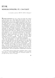 medelhavspolitik på 1700-talet
