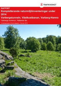 RAPPORT Kompletterande naturmiljöinventeringar