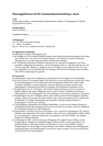 Markupplåtelseavtal för kommunikationsledning i mark (nedan