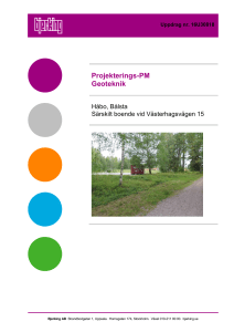 Projekterings-PM Geoteknik